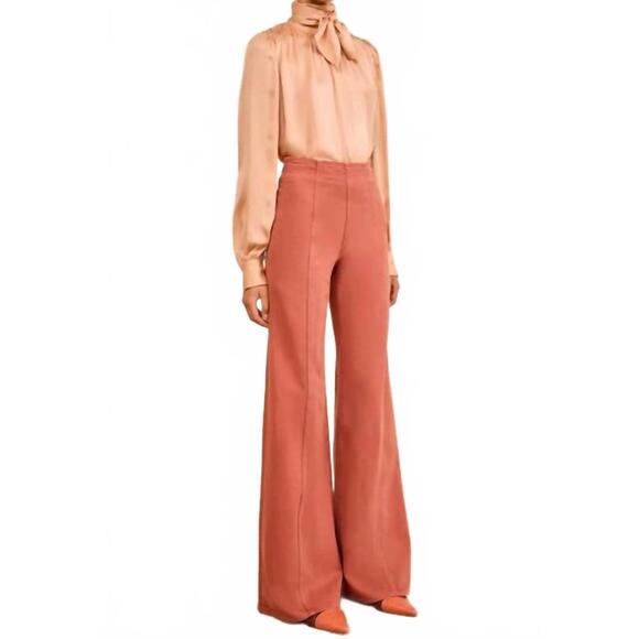 ULLA JOHNSON Denim - NEW ULLA JOHNSON bianca high rise wide leg jeans in garden rose